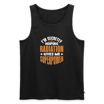 Krebs Krank Krankheit Kampf Geschenk - Männer Premium Bio Tank Top - Schwarz - Vorne - AI Model Male 178 light (178cm)
