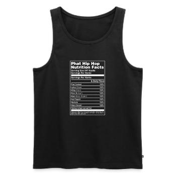 Hip Hop Rap Musik Rapper Hiphop Geschenk - Männer Premium Bio Tank Top - Schwarz - Vorne - Michal (187cm)