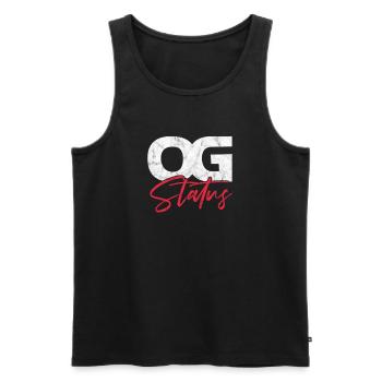 Hip Hop - Männer Premium Bio Tank Top - Schwarz - Vorne - Michal (187cm)