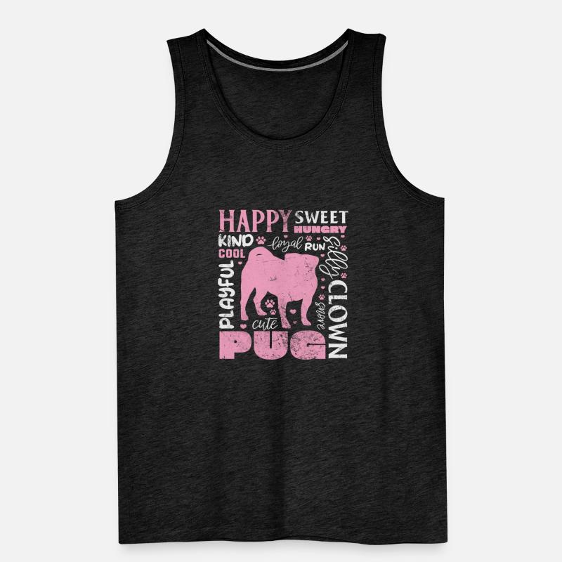 Pug Men's Premium Organic Tank Top