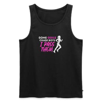 Running Runner Jogging Jogging Runner Gift - Men's Premium Organic Tank Top - black - Front - Michal (187cm)