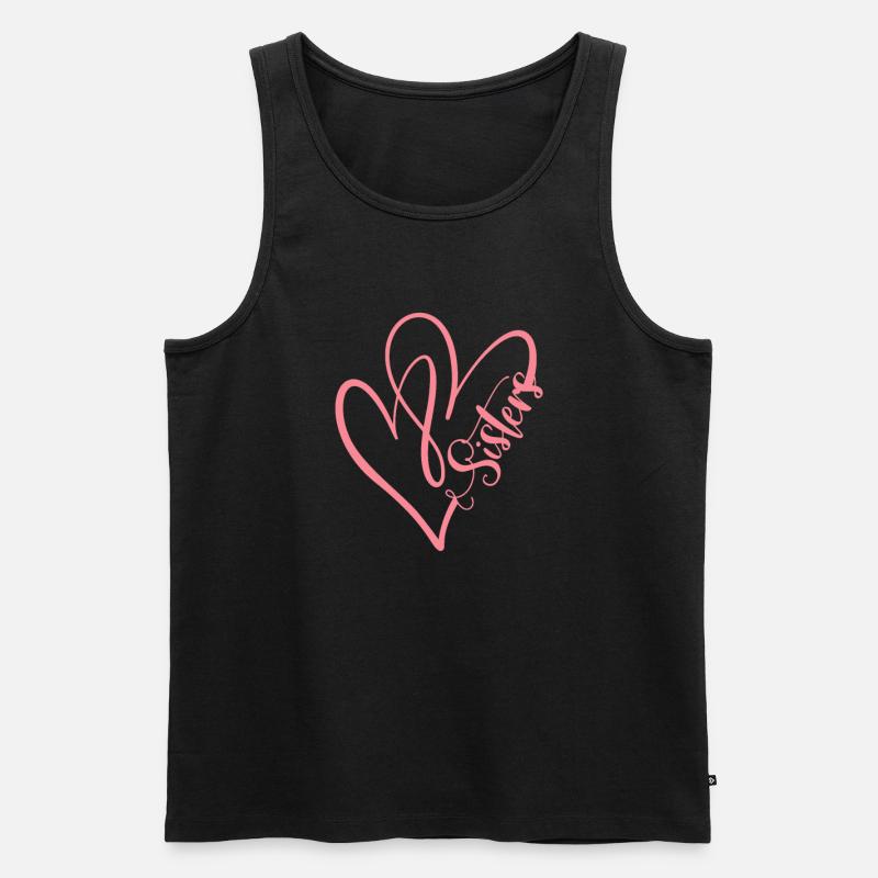 Schwester - Männer Premium Bio Tank Top - Schwarz