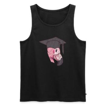 Flamingo Conclusion - Débardeur bio Premium Homme - noir - Devant - Michal (187cm)