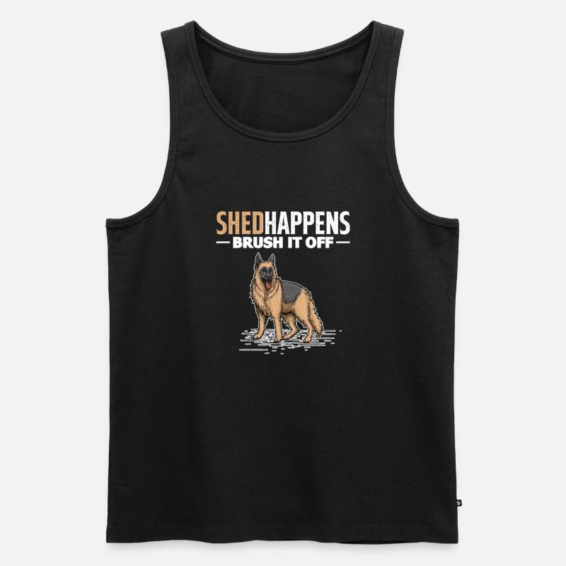 Deutscher Schäferhund - Männer Premium Bio Tank Top - Schwarz
