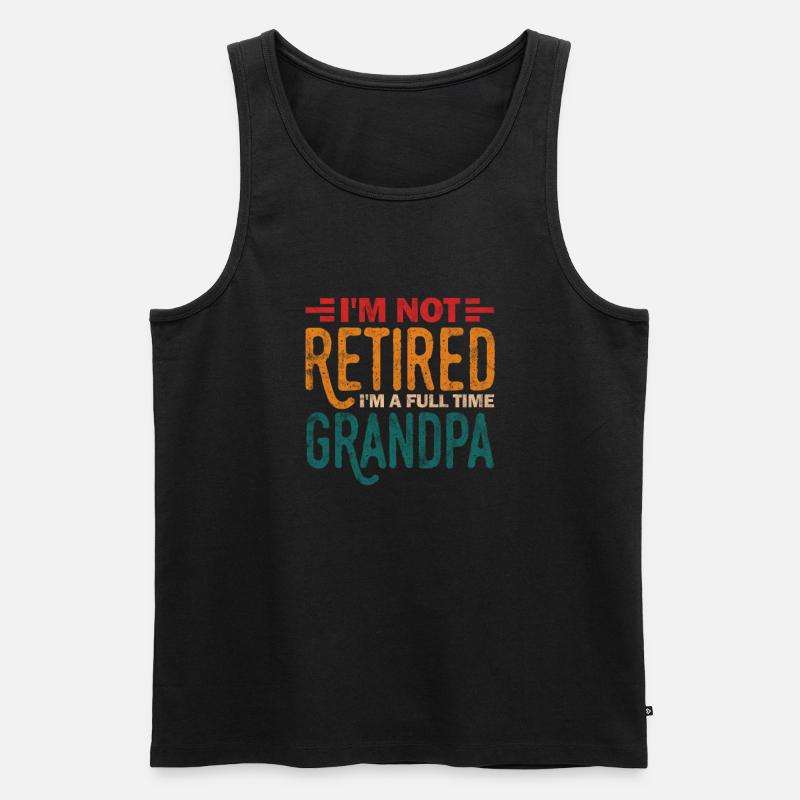 Ruhestand - Männer Premium Bio Tank Top - Schwarz
