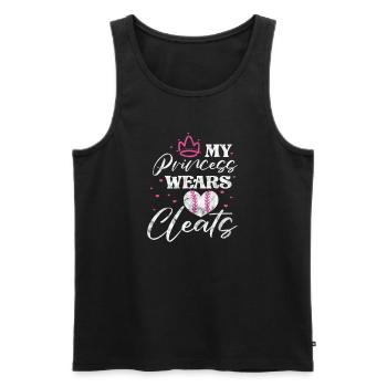 Softball - Männer Premium Bio Tank Top - Schwarz - Vorne - Michal (187cm)