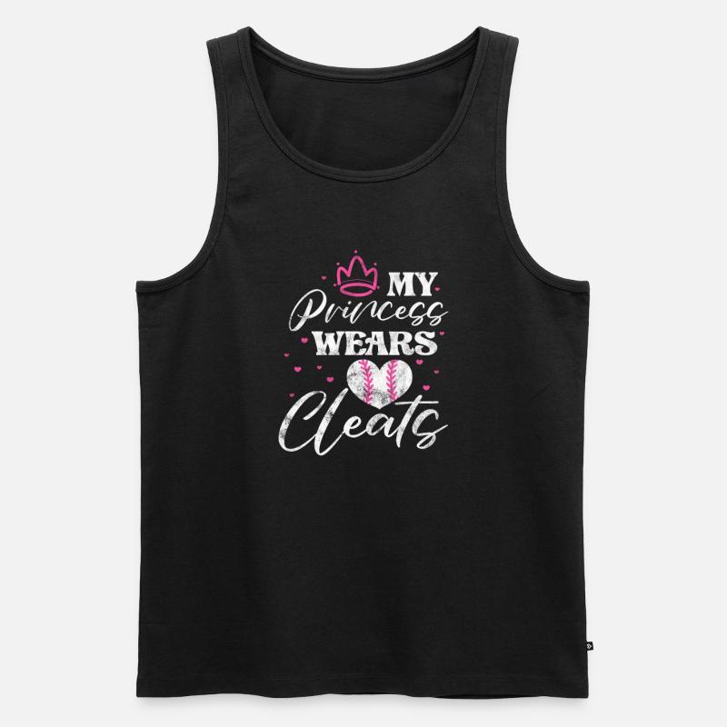Softball - Männer Premium Bio Tank Top - Schwarz
