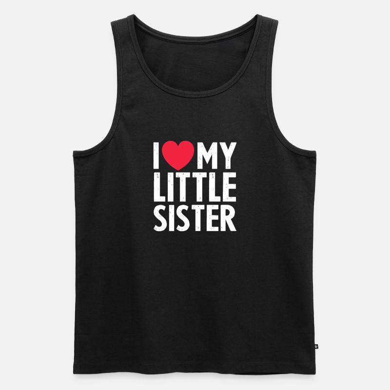Schwester - Männer Premium Bio Tank Top - Schwarz