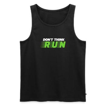 Courir - Débardeur bio Premium Homme - noir - Devant - Michal (187cm)