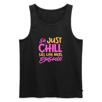 Hip Hop Rap Musik Rapper Hiphop Geschenk - Männer Premium Bio Tank Top - Schwarz - Vorne - Michal (187cm)
