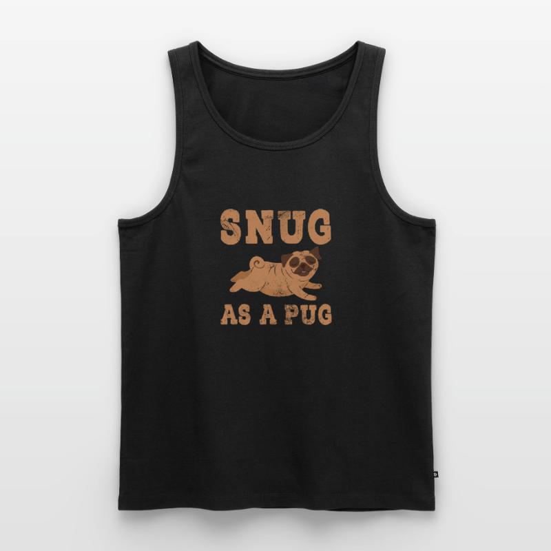 Mops Ekologiczny tank top męski Premium