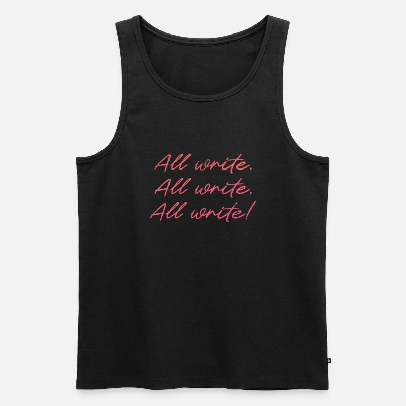 Autor - Männer Premium Bio Tank Top - Schwarz