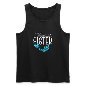 Schwester - Männer Premium Bio Tank Top - Schwarz - Vorne - Michal (187cm)