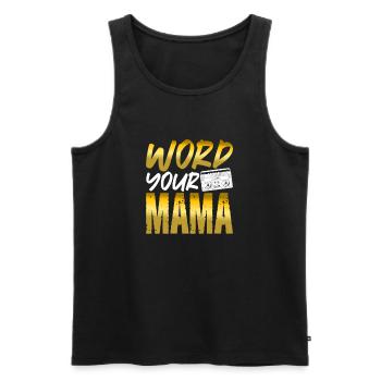 Hip Hop Rap Music Rapper Hiphop Gift - Men's Premium Organic Tank Top - black - Front - AI Model Male 178 light (178cm)