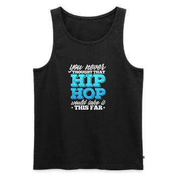 Hip Hop Rap Music Rapper Hiphop Gift - Men's Premium Organic Tank Top - black - Front - AI Model Male 178 light (178cm)