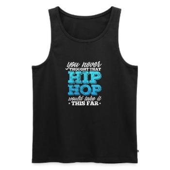 Hip-hop - Débardeur bio Premium Homme - noir - Devant - AI Model Male 178 light (178cm)