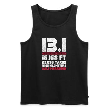 Running Runner Jogging Jogging Runner Gift - Men's Premium Organic Tank Top - black - Front - Michal (187cm)