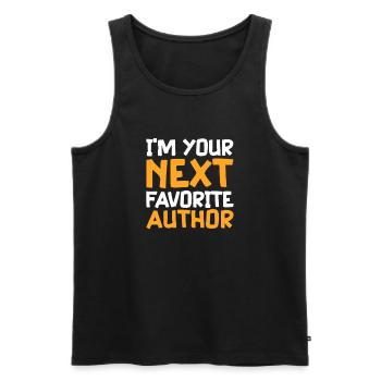 Author - Men's Premium Organic Tank Top - black - Front - AI Model Male 178 light (178cm)
