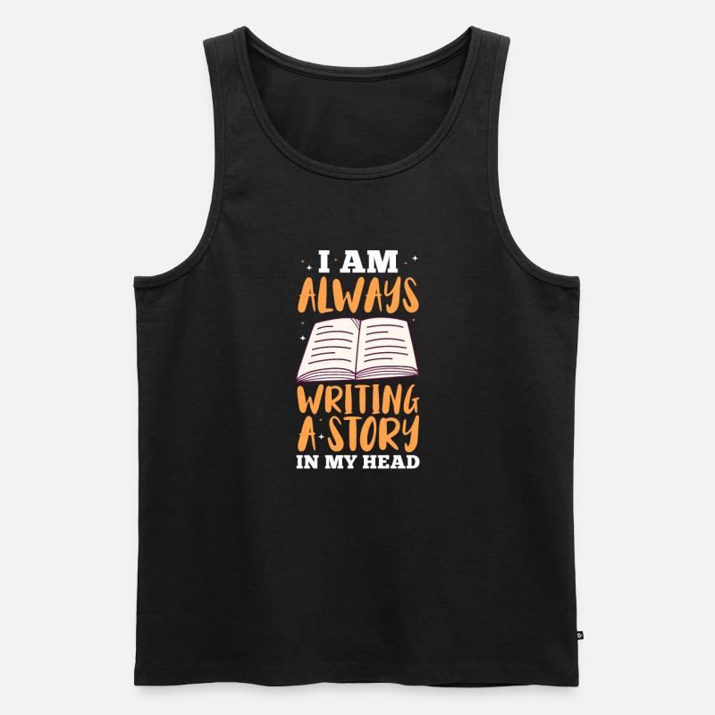 Autor - Männer Premium Bio Tank Top - Schwarz