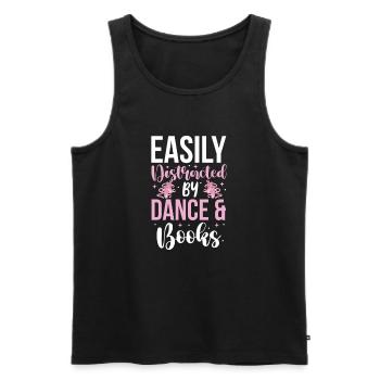 Ballet Ballerine Ballet Danseuse Danse Cadeau - Débardeur bio Premium Homme - noir - Devant - Michal (187cm)