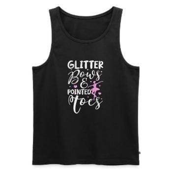 Ballet - Men's Premium Organic Tank Top - black - Front - AI Model Male 178 light (178cm)