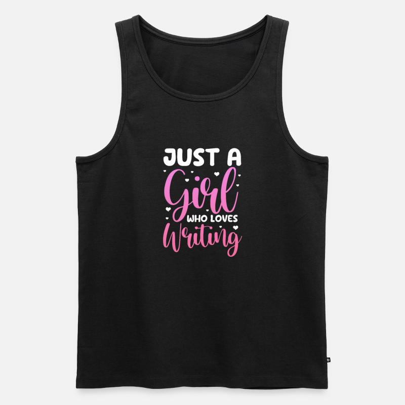 Autor - Männer Premium Bio Tank Top - Schwarz
