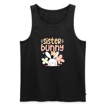 Schwester - Männer Premium Bio Tank Top - Schwarz - Vorne - Michal (187cm)