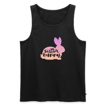 Schwester - Männer Premium Bio Tank Top - Schwarz - Vorne - Michal (187cm)