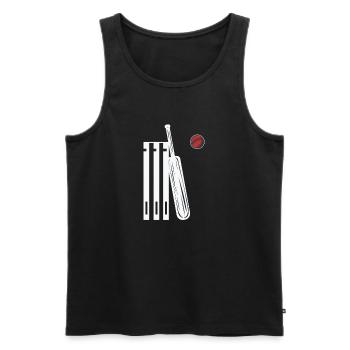 Grillon - Débardeur bio Premium Homme - noir - Devant - Michal (187cm)