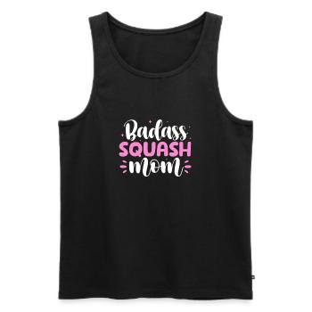 Squash Mutter - Männer Premium Bio Tank Top - Schwarz - Vorne - AI Model Male 178 light (178cm)