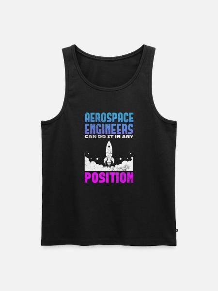 Space Engineer Aeronautical Engineer Gift - Men's Premium Organic Tank Top - black