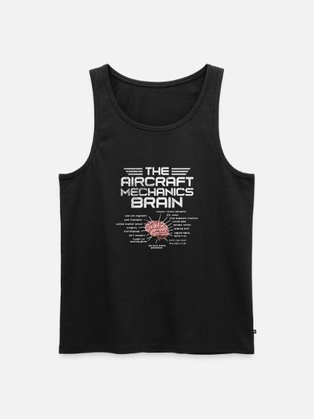 Flugzeugmechaniker Luftfahrt Flugzeug Geschenk - Männer Premium Bio Tank Top - Schwarz