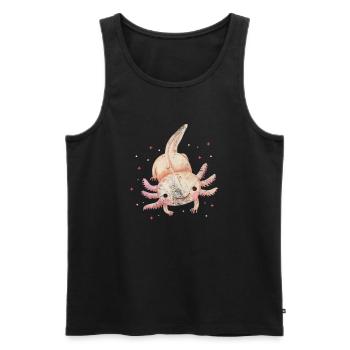 Axolotl Wassertier Wasser Geschenk - Männer Premium Bio Tank Top - Schwarz - Vorne - AI Model Male 178 light (178cm)