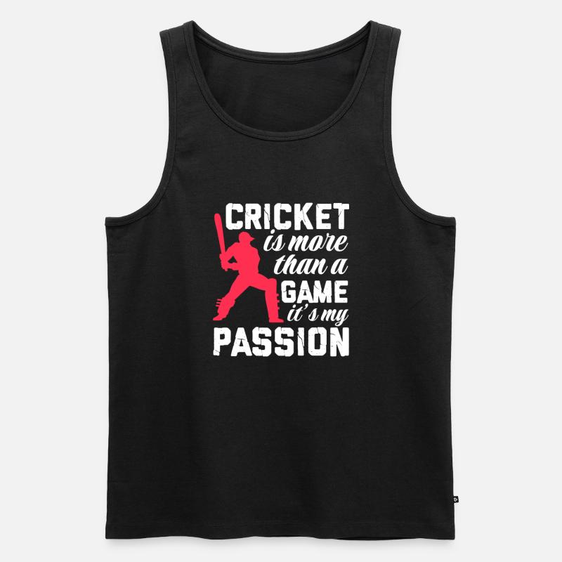 Cricket - Männer Premium Bio Tank Top - Schwarz