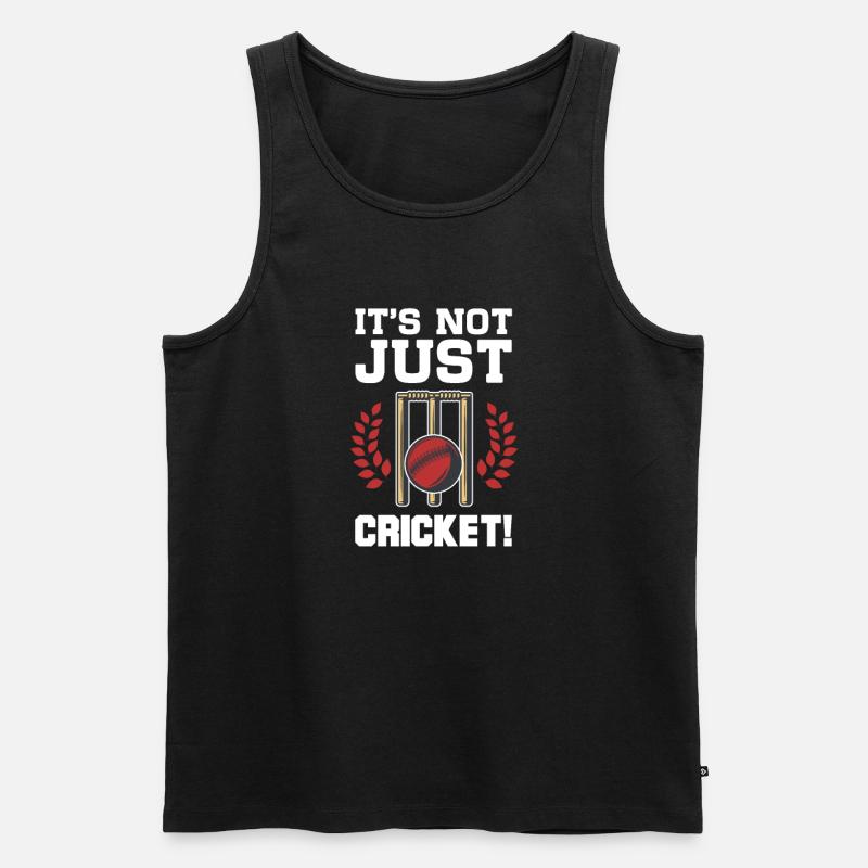 Cricket - Männer Premium Bio Tank Top - Schwarz