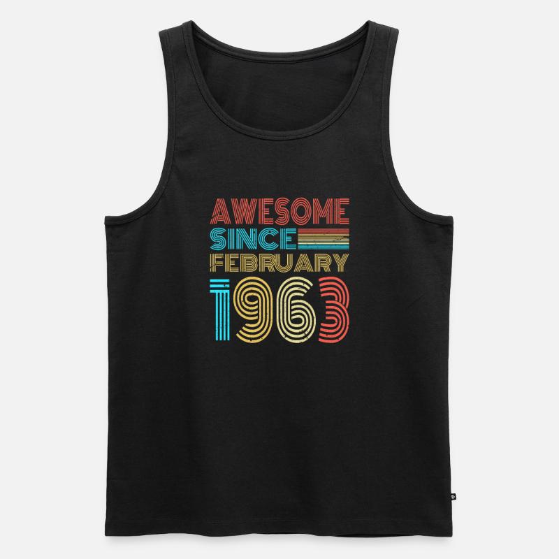 Februar 1963 - Männer Premium Bio Tank Top - Schwarz