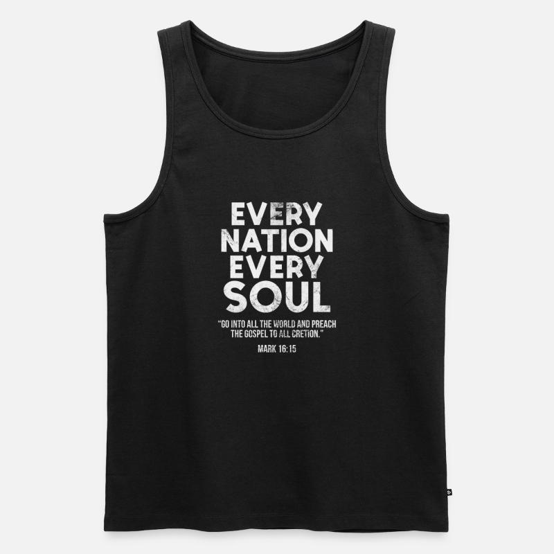 Bibel - Männer Premium Bio Tank Top - Schwarz