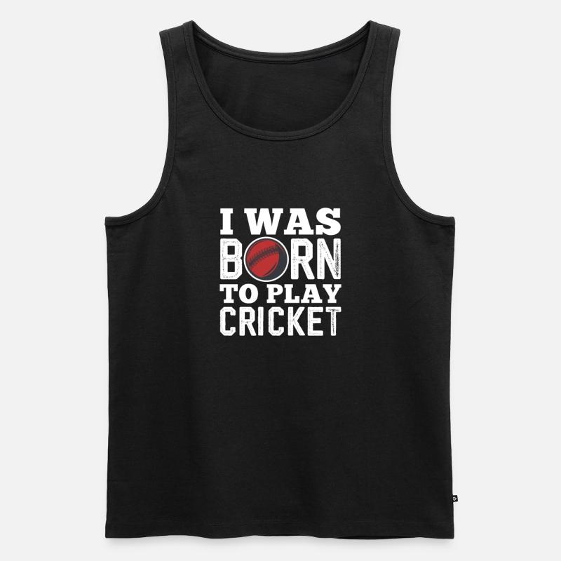 Cricket - Männer Premium Bio Tank Top - Schwarz