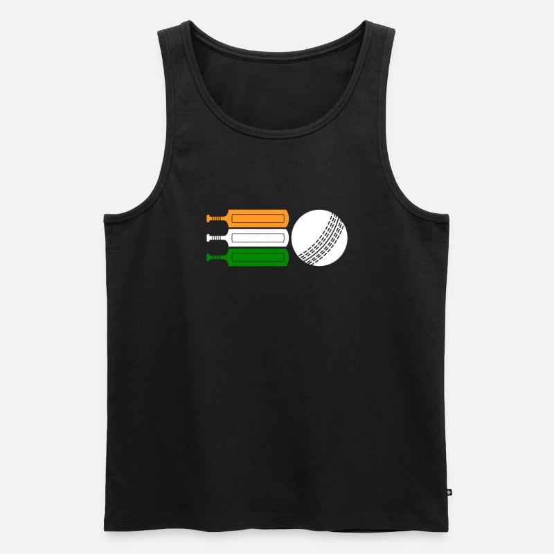 Cricket - Männer Premium Bio Tank Top - Schwarz