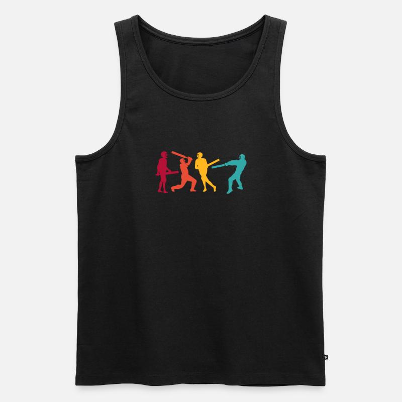 Cricket - Männer Premium Bio Tank Top - Schwarz