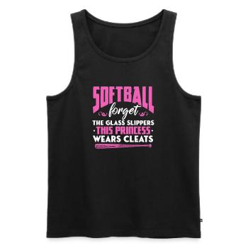 Joueur de softball Baseball Sport Pitcher Cadeau - Débardeur bio Premium Homme - noir - Devant - Michal (187cm)