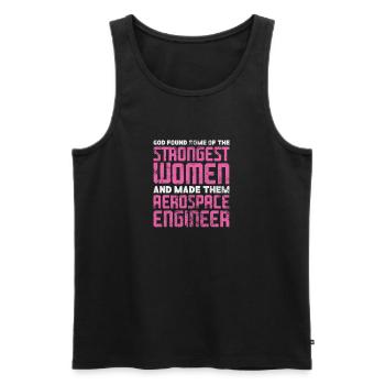 Space Engineer Aeronautical Engineer Gift - Men's Premium Organic Tank Top - black - Front - AI Model Male 178 light (178cm)