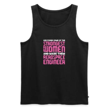 Space Engineer Aeronautical Engineer - Men's Premium Organic Tank Top - black - Front - AI Model Male 178 light (178cm)