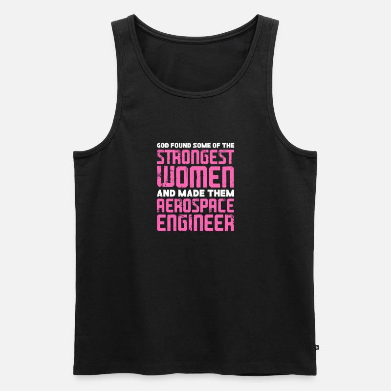 Space Engineer Aeronautical Engineer - Men's Premium Organic Tank Top - black