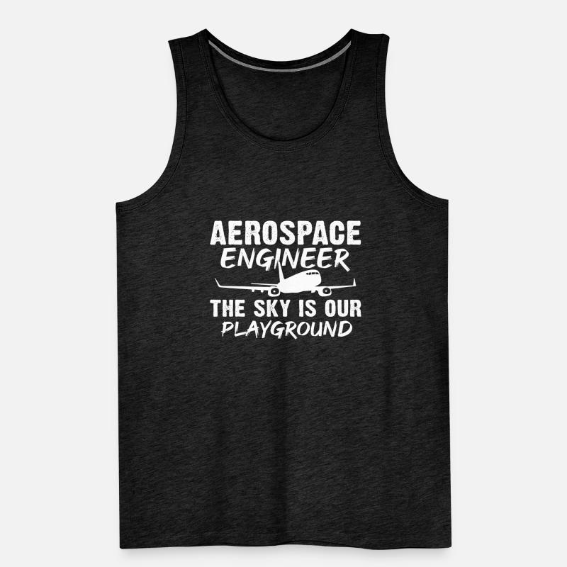 Space Engineer Aeronautical Engineer Men's Premium Organic Tank Top