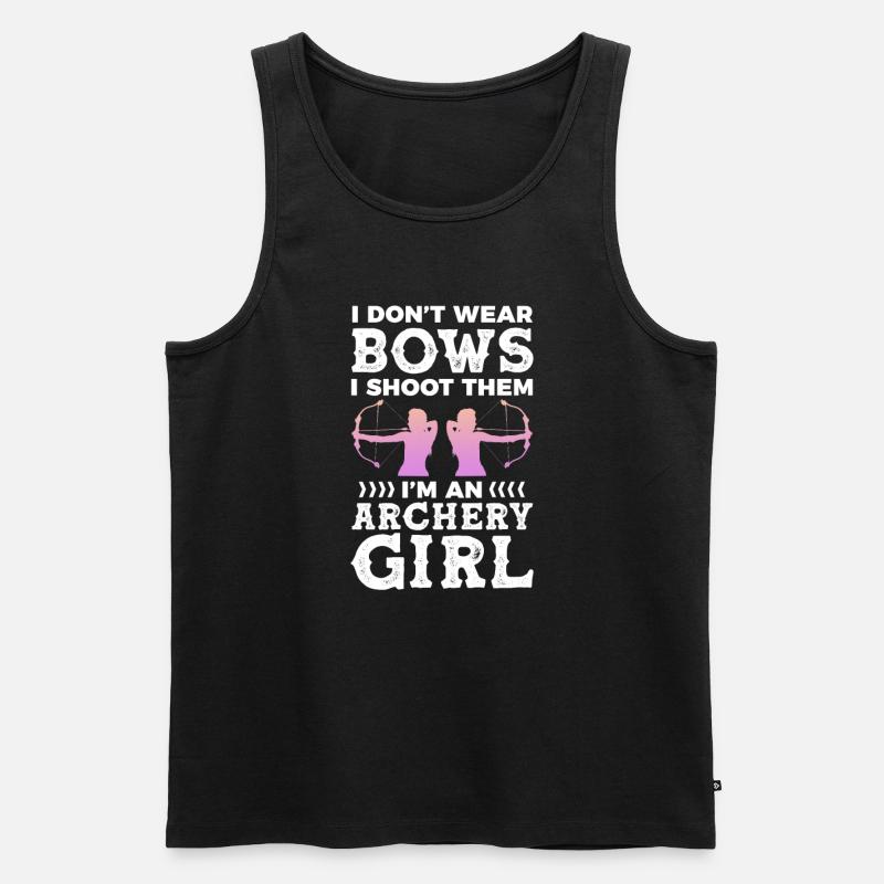 Bogenschiessen - Männer Premium Bio Tank Top - Schwarz