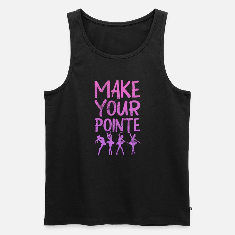 Ballett - Männer Premium Bio Tank Top - Schwarz
