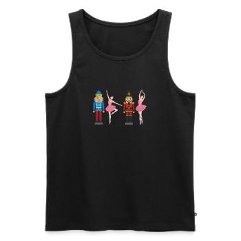 Ballett - Männer Premium Bio Tank Top - Schwarz - Vorne - AI Model Male 178 light (178cm)