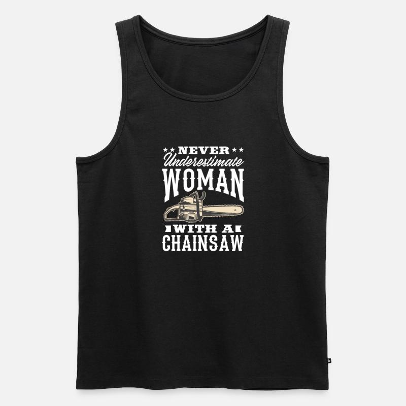 Baumpfleger - Männer Premium Bio Tank Top - Schwarz