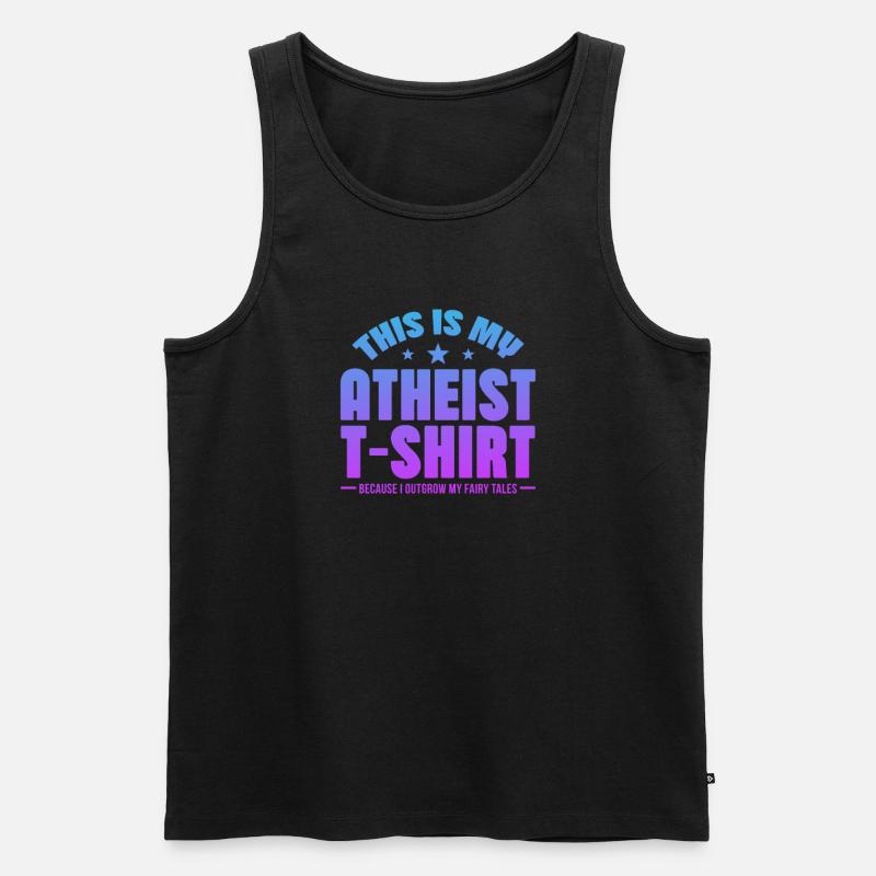 Atheist - Männer Premium Bio Tank Top - Schwarz